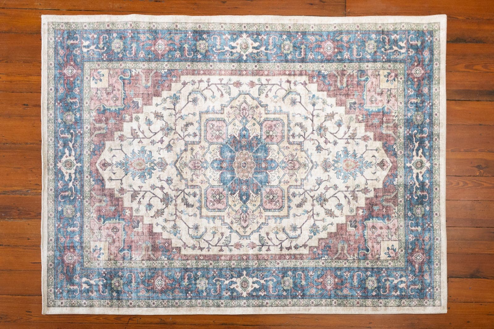 Acadia Red/Blue/Beige rug