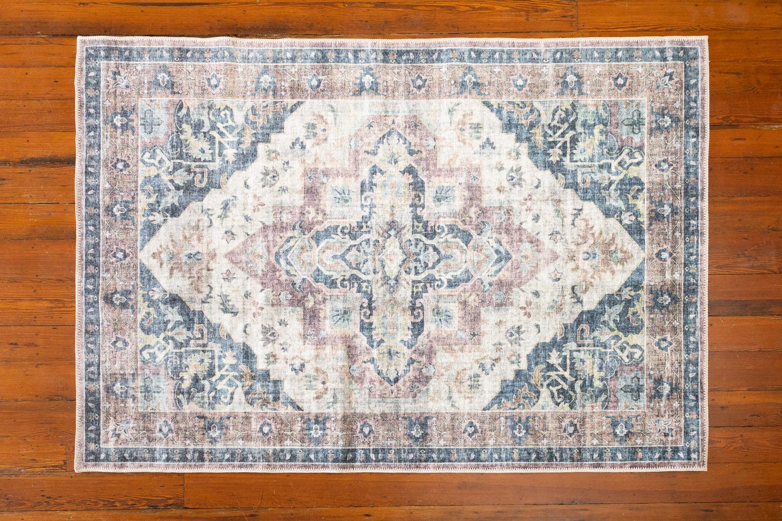 Shenandoah Wine/Navy/Tan rug
