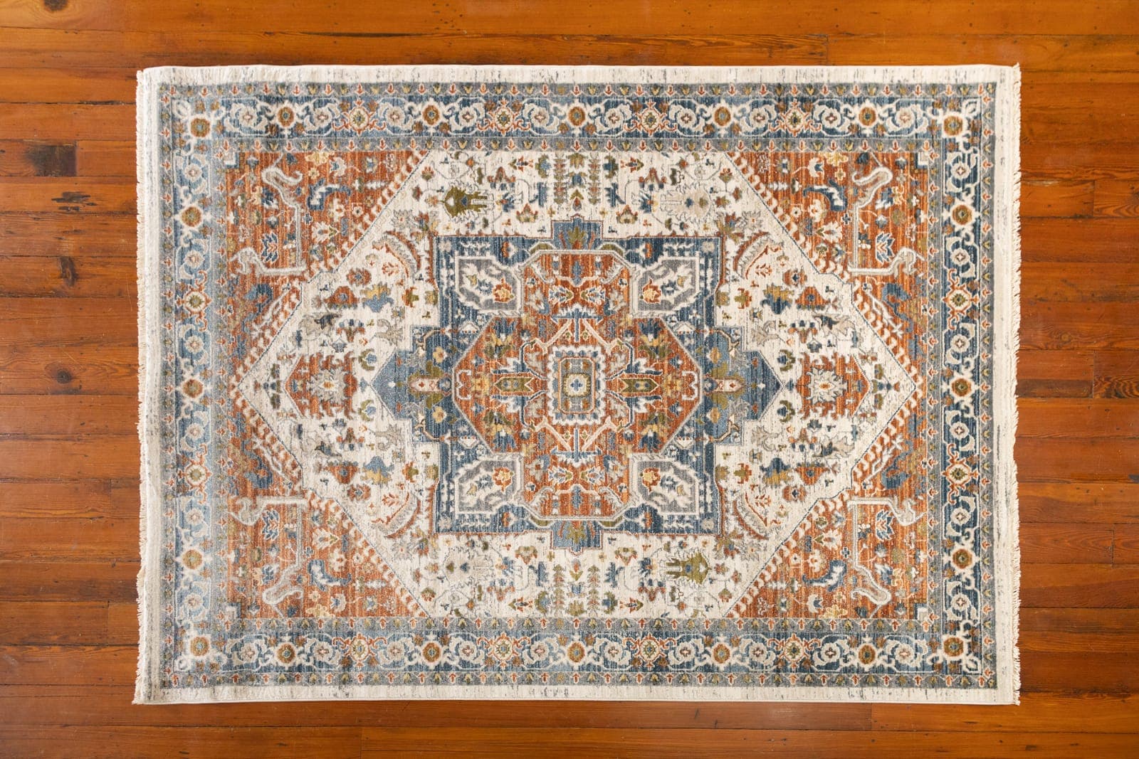 Palmetto Beige/Multi rug